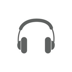 headphones isolated on white vector illustration