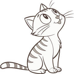 vector cat animal art free download.