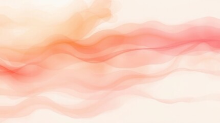 Fototapeta premium Peach Coral Wave Abstract