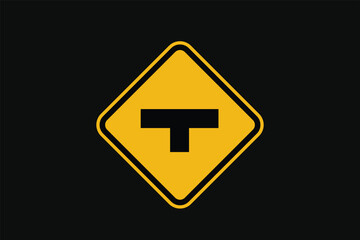 Road Intersection Signs to the Left and Right
