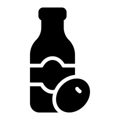 olive oil glyph icon