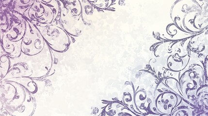 The floral pattern adorns the background with swirling elegant accents