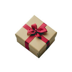 Obraz premium Gift Box with Neatly Tied Ribbon