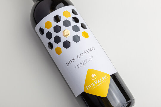Due Palme Don Cosimo Primitivo red Italian semi-dry wine