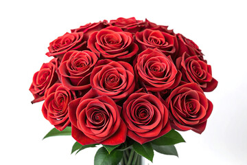 Obraz premium Stunning Bouquet of Red Roses: Valentine's Day, Romance, Love
