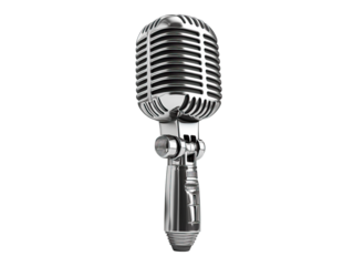 vintage retro microphone  