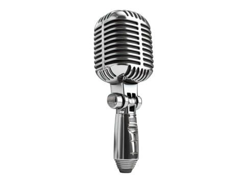 vintage retro microphone  