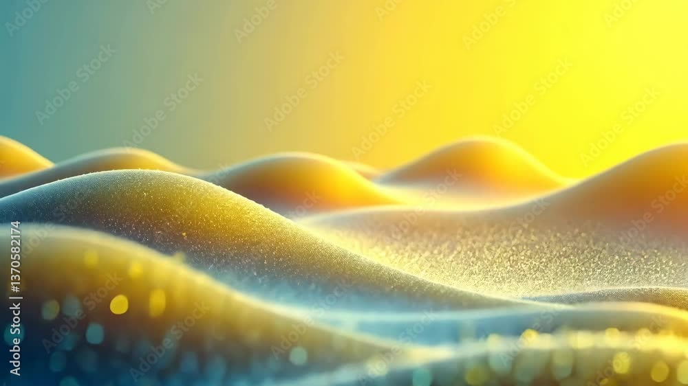 Poster golden ripples a mesmerizing dance of light and texture across an abstract landscape
