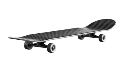 Rolling into Adventure: A high-angle, detailed shot showcases a sleek skateboard, ready for action. It's the ultimate symbol of youthful energy. 
