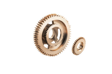 Falling Gears Collection on transparent background