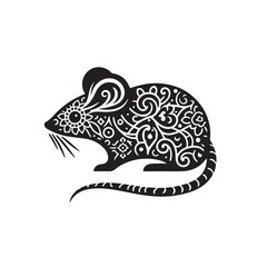 silhouette of a mouse