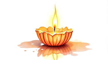 watercolor  candle