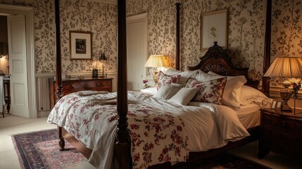 Elegant Four Poster Bed in a Luxurious Bedroom
