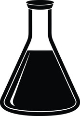 Beaker Silhouette Vector