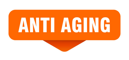 anti aging sticker. anti aging sign on transparent background