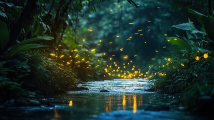 Fototapeta premium Mystical Forest Scene