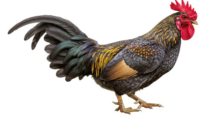 Isolated Detailed Rooster