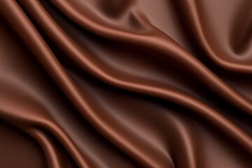 Obraz premium Close-Up of Deep Brown Distressed Leather with Intricate Grain Patterns, Soft Folds, and Luxurious Patina, Aged and Weathered Appearance, Perfect for High-End Product Mockups