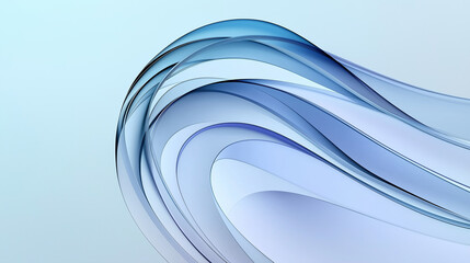 Abstract blue wavy lines creating dynamic flowing shapes
