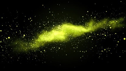 Obraz premium A neon-inspired powder burst, glowing vibrantly against a dark background, ultra-modern and high-contrast