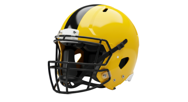 Isolated Football Helmet