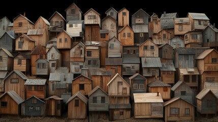 Couple building family home unique house collection cozy community warm environment aerial view love for family