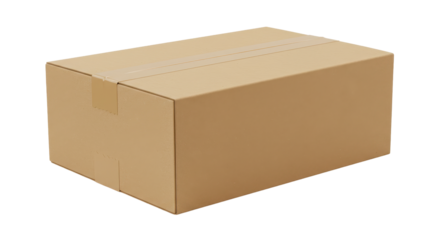 Isolated Cardboard Box