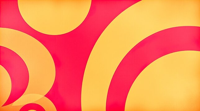 Geometric Harmony: An eye-catching abstract composition featuring overlapping circles of contrasting colors, exuding a sense of dynamic flow and visual intrigue.