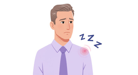 Isolated Man with Shoulder Pain