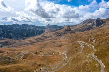 Aerial view on Durmitor National Park 