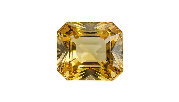 Golden Yellow Topaz With Brilliant Cut png