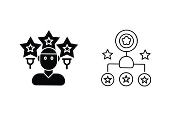 Employee Performance Evaluation Star Ratings, Feedback, and Hierarchy