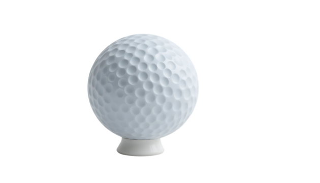 Golf ball and tee
