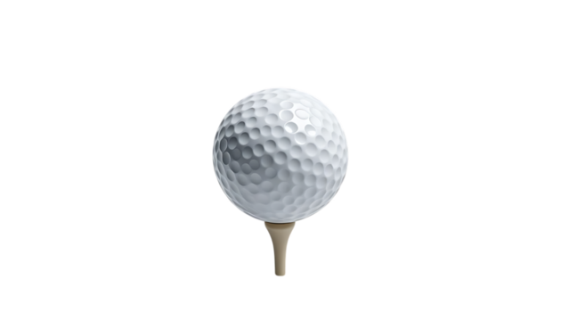 Golf ball and tee