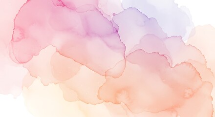 Obraz premium Pastel Watercolor Texture with Soft Blends Perfect for Creative Backgrounds