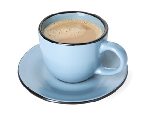 Fototapeta premium Aromatic Masala tea in cup isolated on white