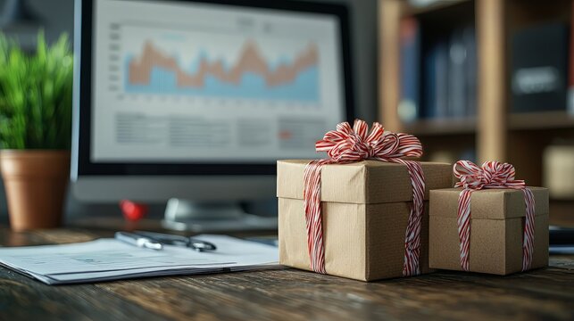 Office Desk Gift Boxes Charts