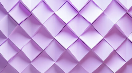 Obraz premium Abstract geometric ultraviolet background with 3D rhombuses purple mosaic pattern