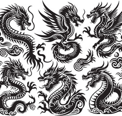 Vintage Tattoo Style Vector Bundle | Traditional Flash Art SVG Pack