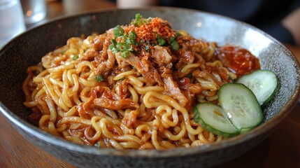 Restaurant Noodles with Vegetables