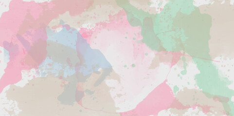 Azure Dirty Backdrop. Khaki Wash Element. White. Watercolor background. 3D illustration, 3D rendering. Colorful gradient ink colors wet effect hand drawn canvas background .>
