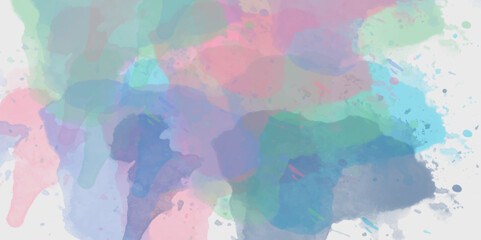 Azure Dirty Backdrop. Khaki Wash Element. White. Watercolor background. 3D illustration, 3D rendering. Colorful gradient ink colors wet effect hand drawn canvas background .>
