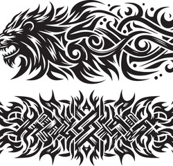 Vintage Tattoo Style Vector Bundle | Traditional Flash Art SVG Pack