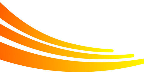 orange business wave banner background on white background. overlapping vector wave background.