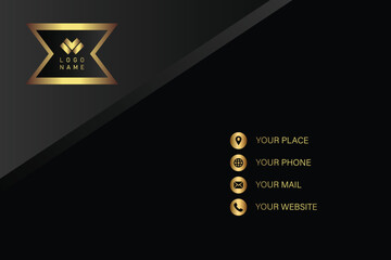 Elegant Black and Gold Business Card Design (7)
