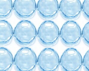 blue glass with water