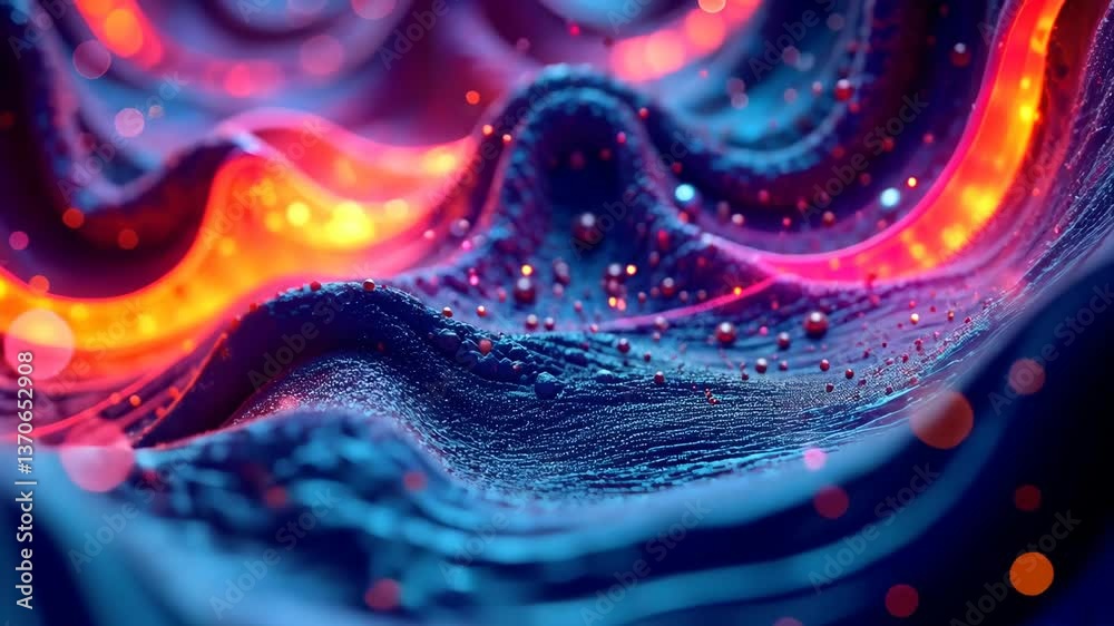 Aufkleber Mesmerizing Abstract Flow A Vibrant Journey of Color and Motion