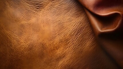 Fototapeta premium Luxurious Brown Leather Texture Background Image