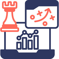 Seo Strategies mixed color icon