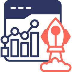 Performance Marketing mixed color icon